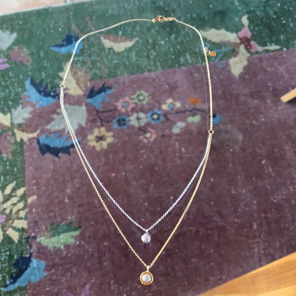 Gold, white gold and pavé diamond adjustable length Gurhan necklace. Sold out! - Picture 2 of 5